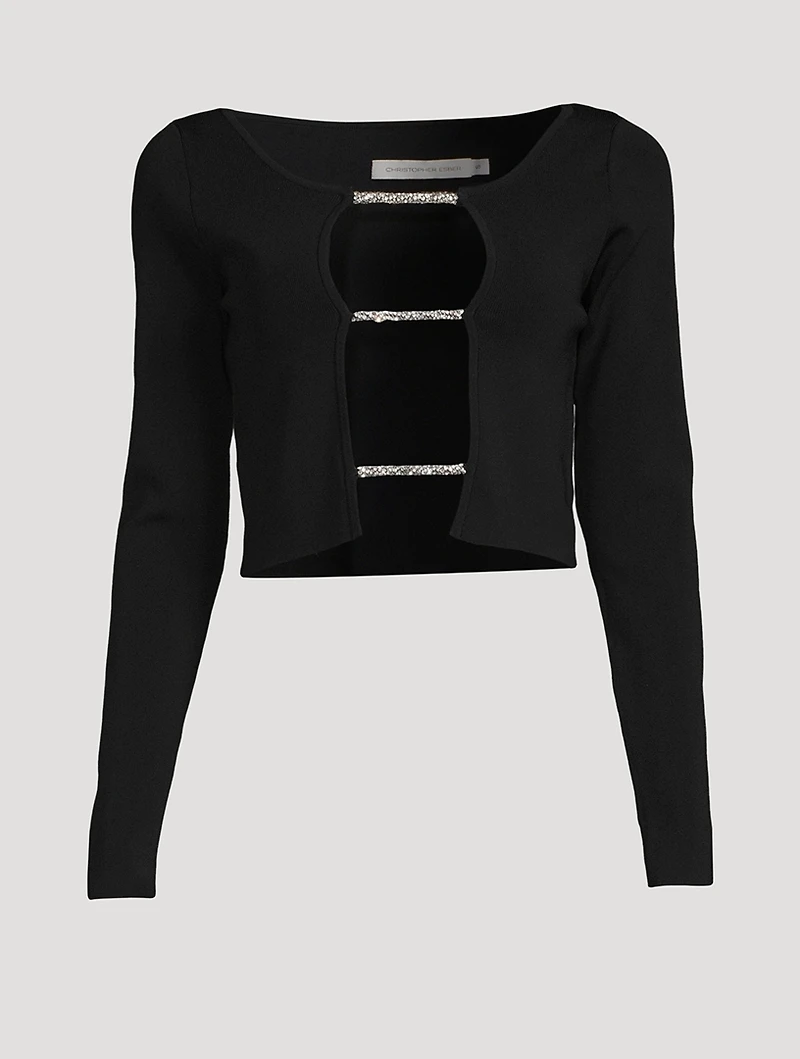 Crystal Lattice Long Sleeve Top