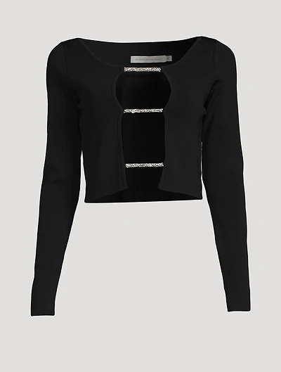 Crystal Lattice Long Sleeve Top
