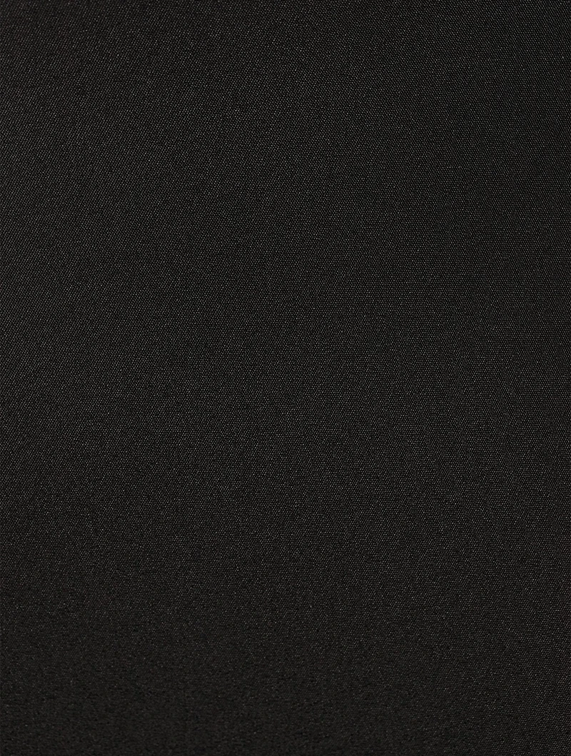 Split-Waist Tie Silk Dress