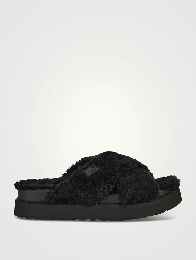 Fuzz Sugar Platform Slide Sandals