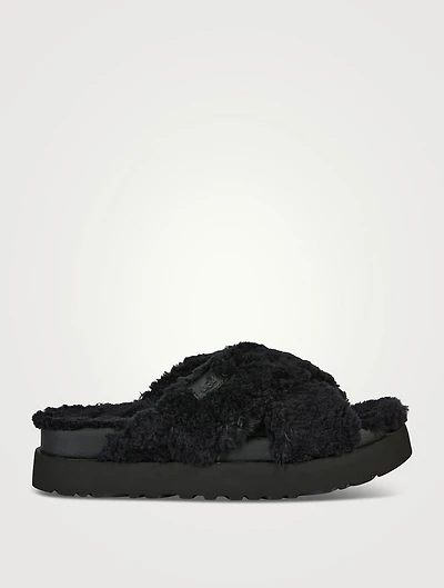 Fuzz Sugar Platform Slide Sandals
