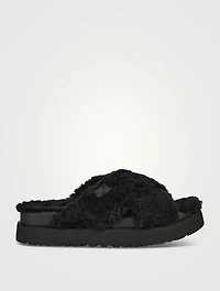 Fuzz Sugar Platform Slide Sandals