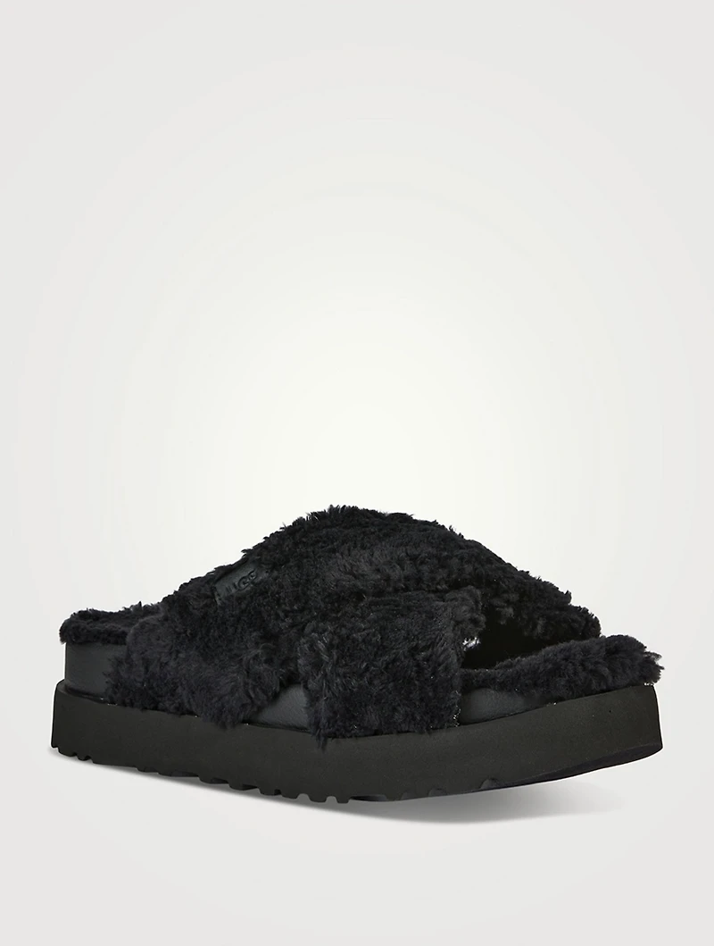 Fuzz Sugar Platform Slide Sandals