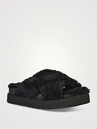Fuzz Sugar Platform Slide Sandals