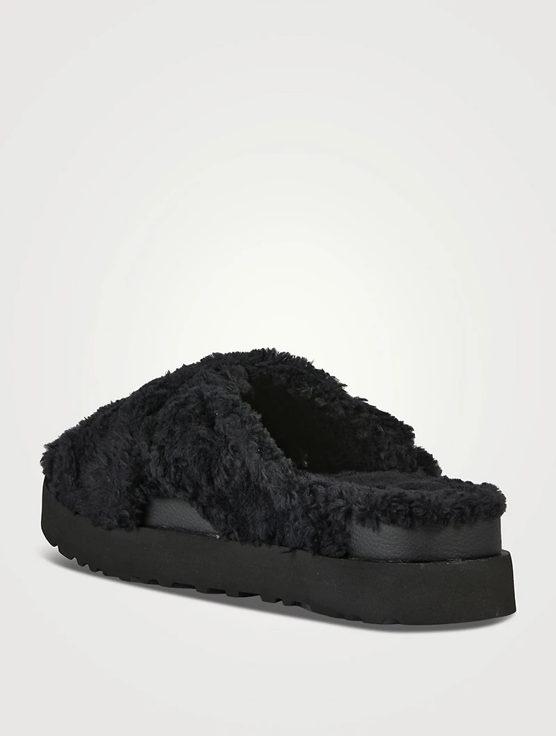 Fuzz Sugar Platform Slide Sandals