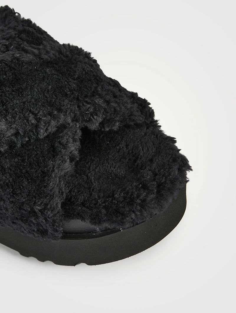 Fuzz Sugar Platform Slide Sandals