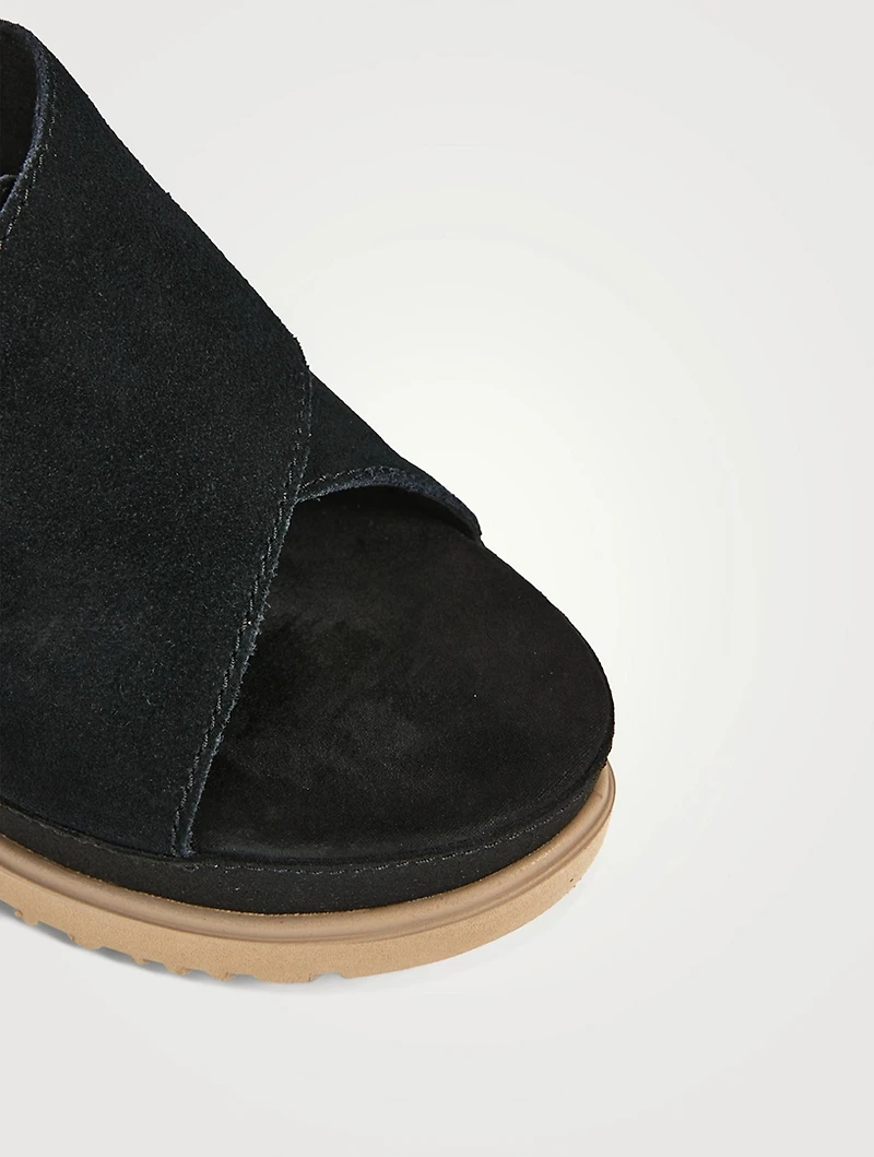 Abbot Suede Espadrille Wedge Mules