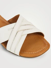 Kenleigh Leather Slide Sandals