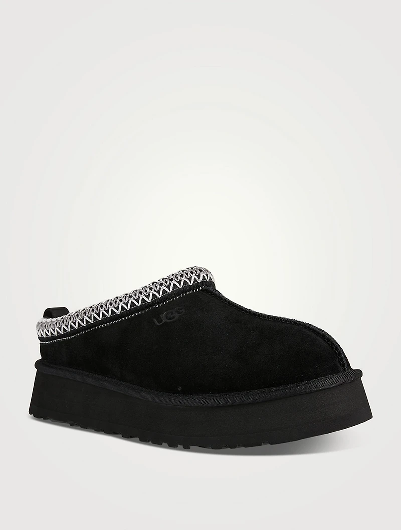 Tazz Suede And Sheepskin Slippers