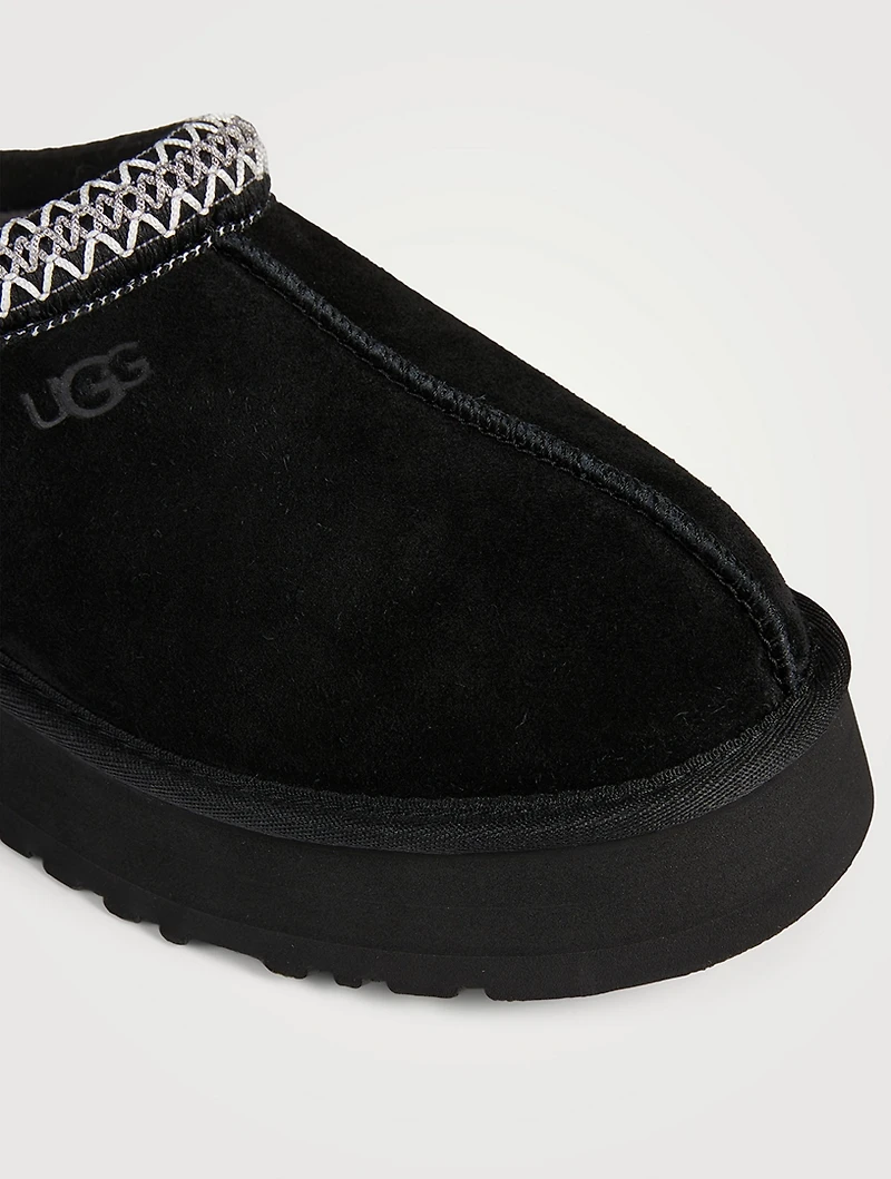 Tazz Suede And Sheepskin Slippers