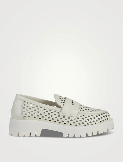 Belford Perforated Leather Loafers