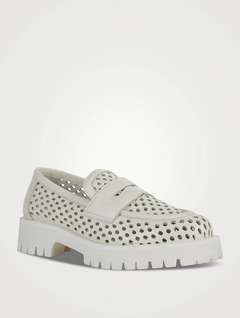 Belford Perforated Leather Loafers