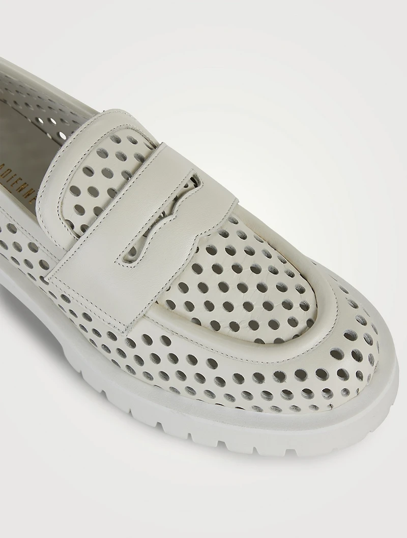 Belford Perforated Leather Loafers