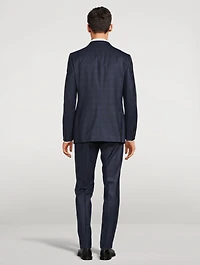 Wool Two-Piece Suit Check Print