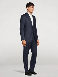 Wool Two-Piece Suit Check Print
