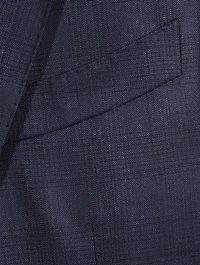 Wool Two-Piece Suit Check Print