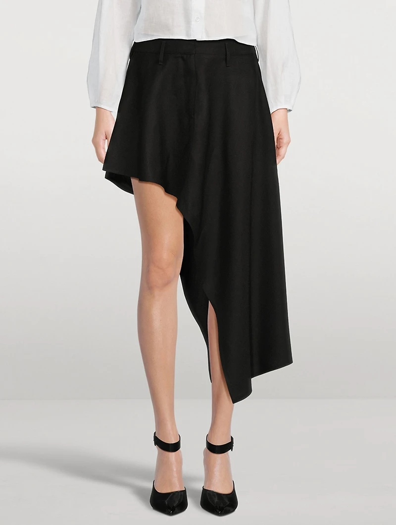 Asymmetric Mini Skirt