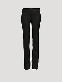Low-Rise Slim Trousers