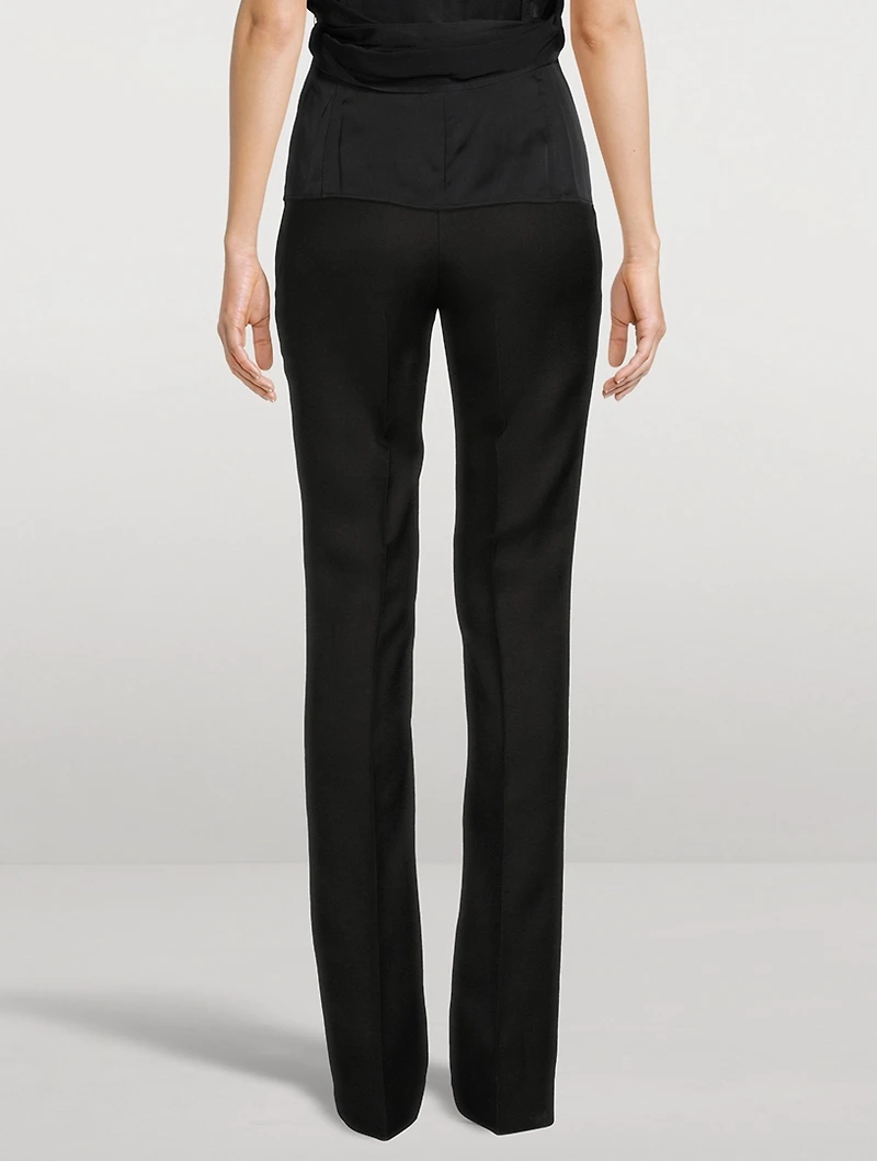 Low-Rise Slim Trousers