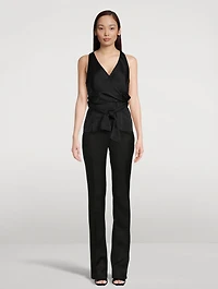 Low-Rise Slim Trousers