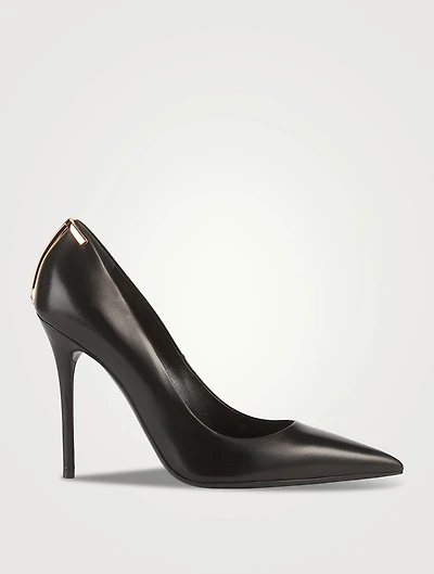 Iconic T Leather Pumps