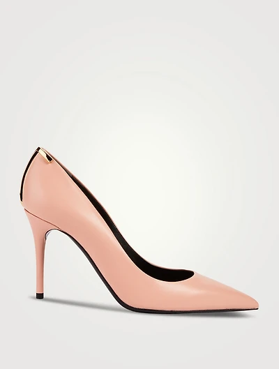 Iconic T Leather Pumps