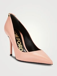 Iconic T Leather Pumps