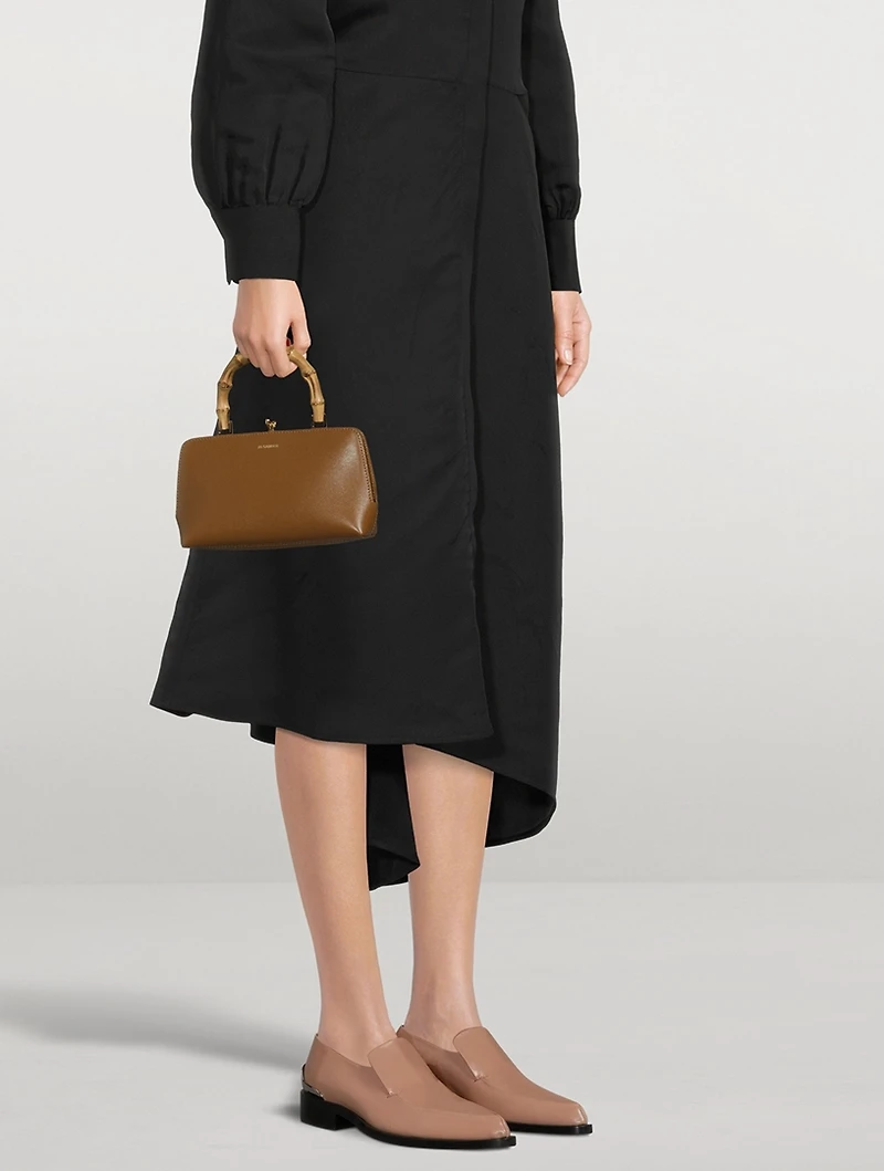 Leather Loafers With Metal Heel
