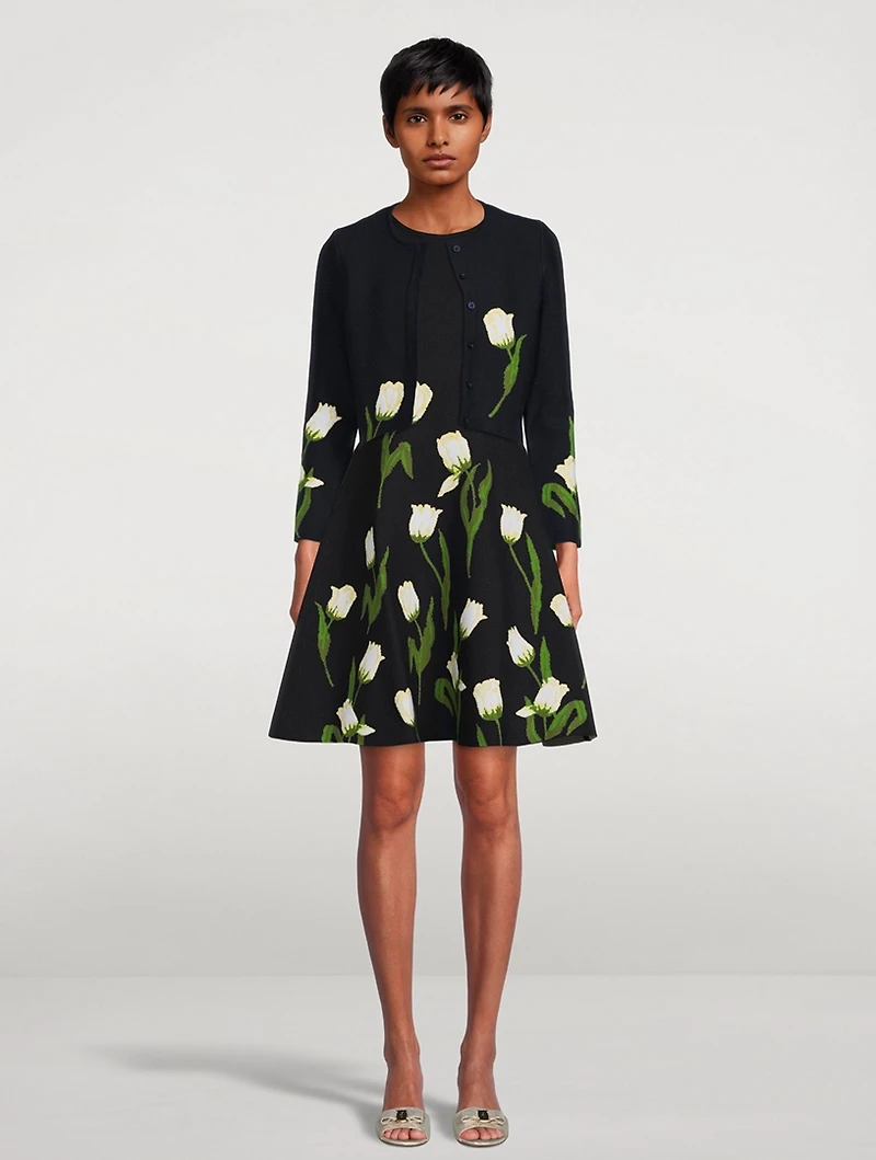Tulip Jacquard Cardigan