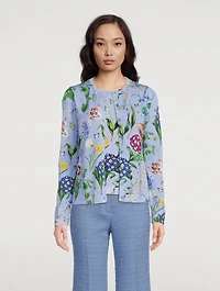 Cardigan Multi-Floral Print