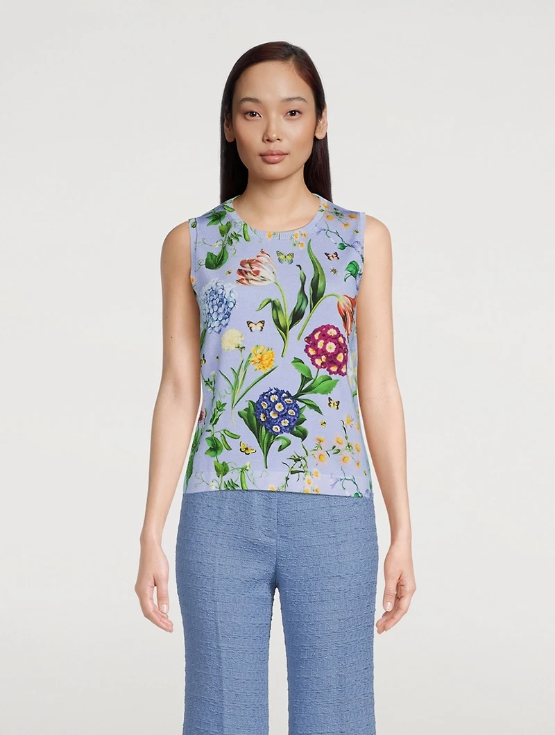 Tank Top Multi-Floral Print