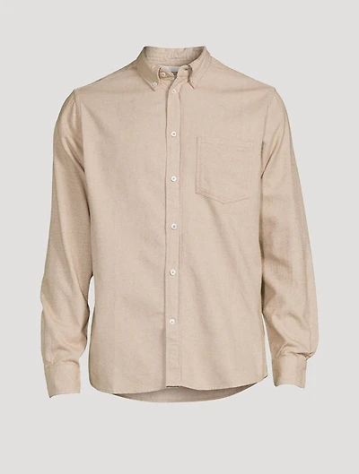 Anton Organic Cotton Brushed Flannel Shirt