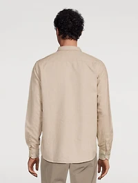 Anton Organic Cotton Brushed Flannel Shirt