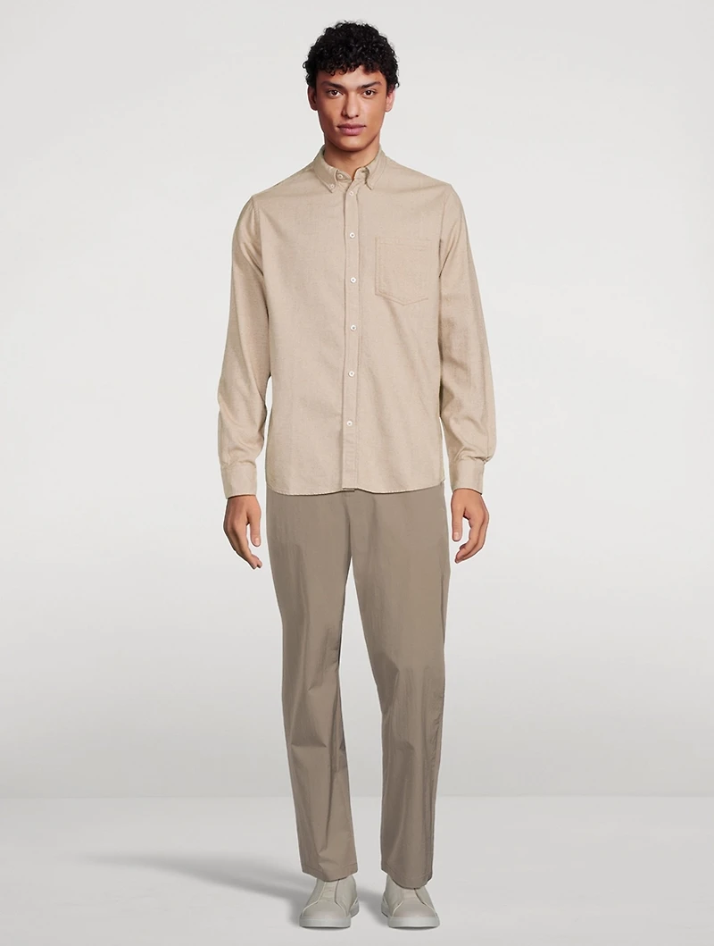 Anton Organic Cotton Brushed Flannel Shirt