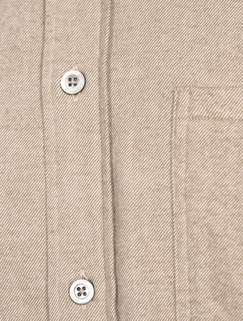 Anton Organic Cotton Brushed Flannel Shirt
