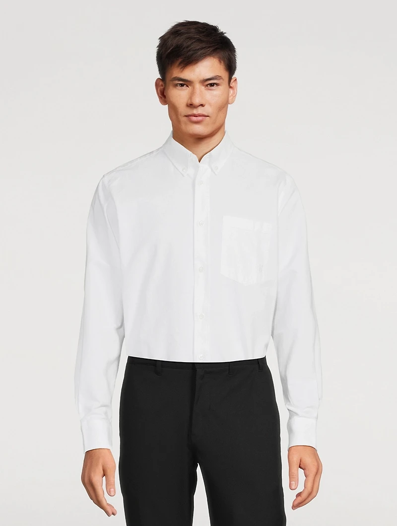 Algot Organic Cotton Oxford Shirt With Monogram