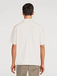 Carsten Stripe Cotton Short-Sleeve Shirt