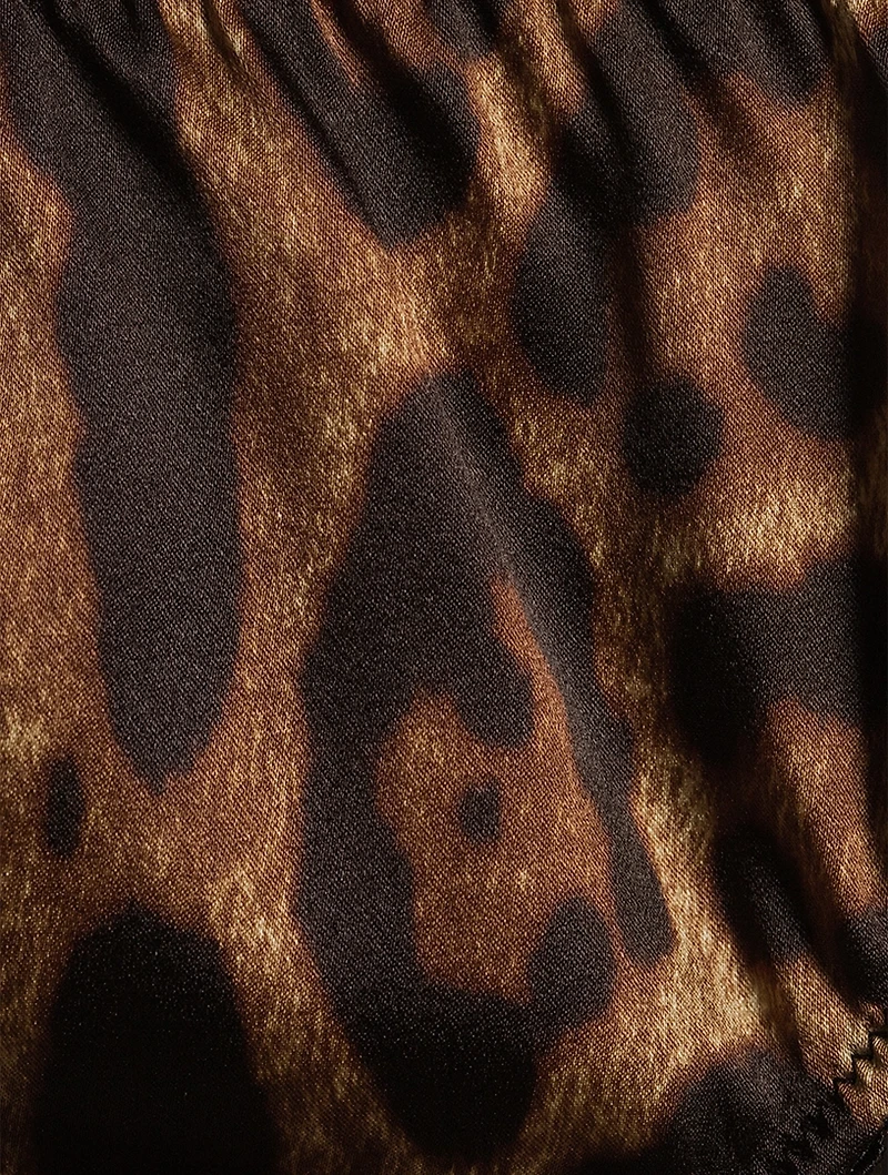 High-Waisted Briefs Leopard Print