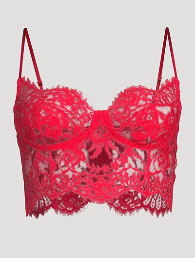 Lace Bustier Bra Top
