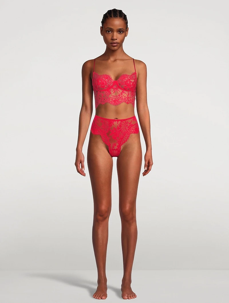 Lace Bustier Bra Top