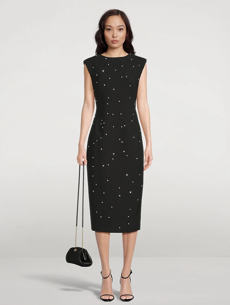 Aliyah Embellished Midi Dress