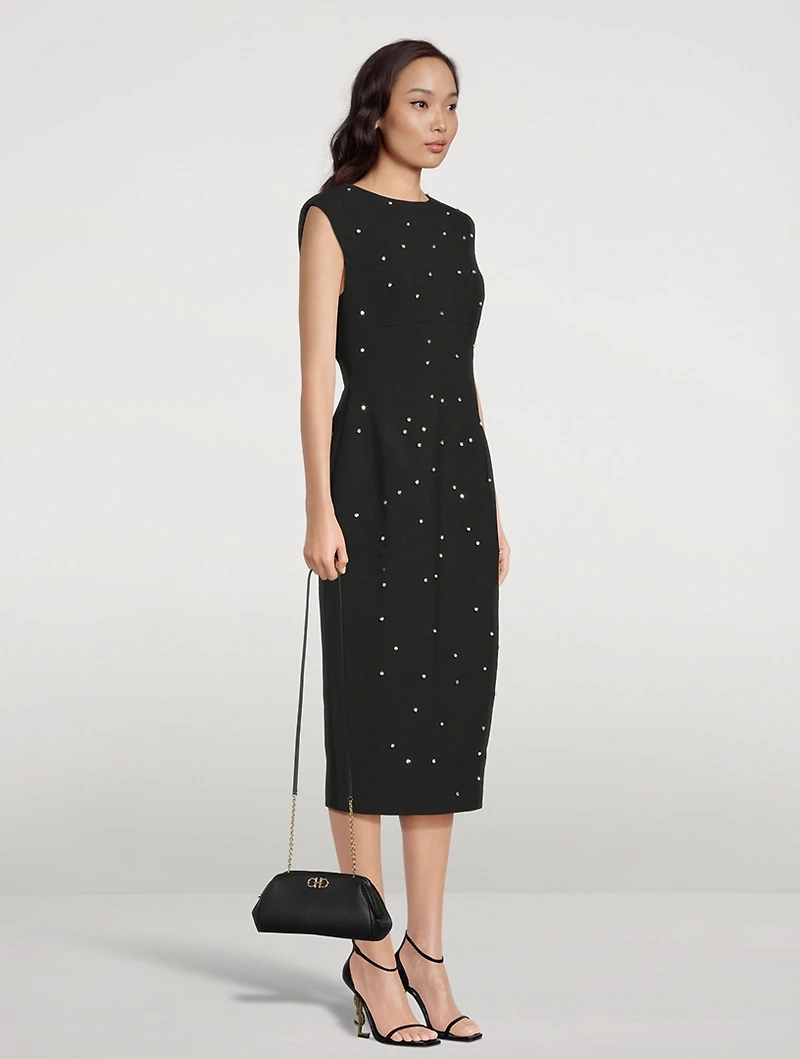 Aliyah Embellished Midi Dress