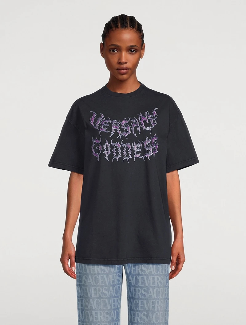 Versace Goddess Oversized T-Shirt