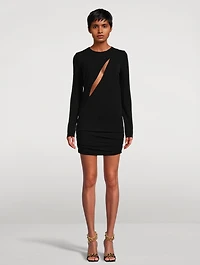 Slashed Mini Dress