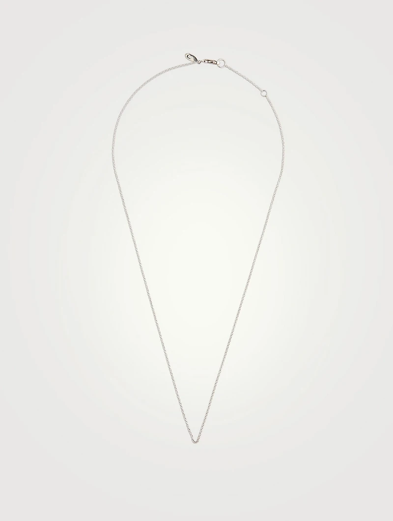 14K White Gold Cable Chain