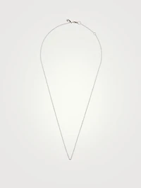 14K White Gold Cable Chain