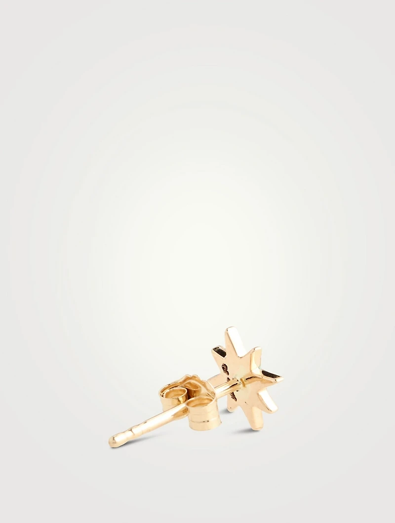 Jac+Jo 14K Gold Icon Enamel Starburst Stud Earrings