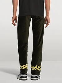 Flower Velvet Pants