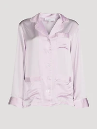 Long-Sleeve Silk Shirt