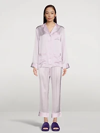 Long-Sleeve Silk Shirt